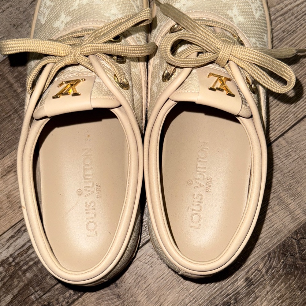 Louis Vuitton Tan Monogram Espadrilles - Picture 5 of 6